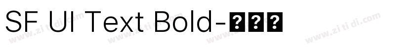 SF UI Text Bold字体转换